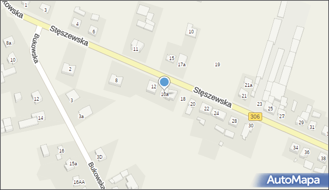 Dobieżyn, Stęszewska, 10a, mapa Dobieżyn