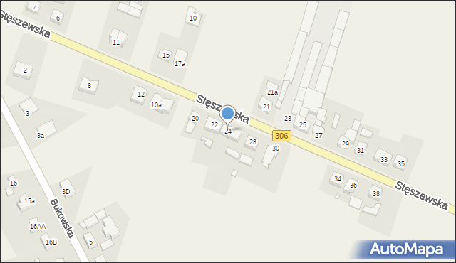 Dobieżyn, Stęszewska, 24, mapa Dobieżyn