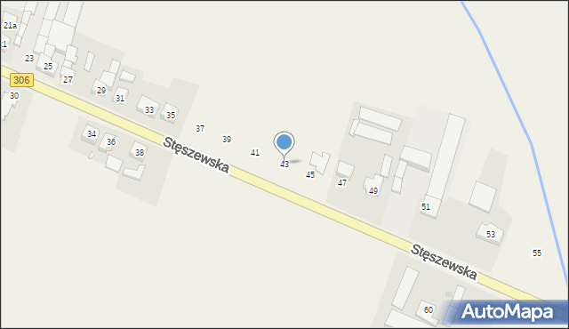 Dobieżyn, Stęszewska, 43, mapa Dobieżyn
