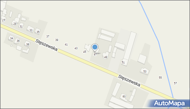 Dobieżyn, Stęszewska, 47, mapa Dobieżyn
