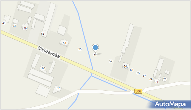 Dobieżyn, Stęszewska, 57, mapa Dobieżyn