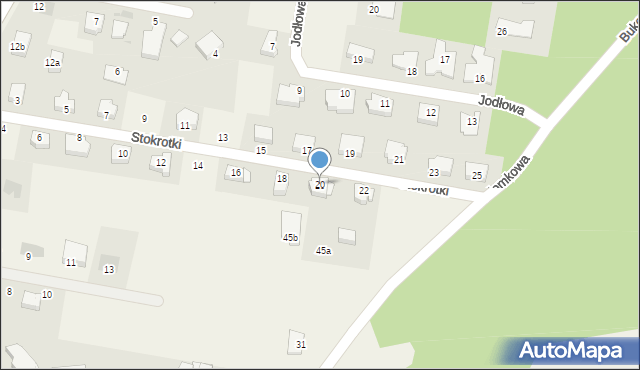 Dobra, Stokrotki, 20, mapa Dobra