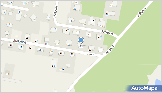 Dobra, Stokrotki, 21, mapa Dobra