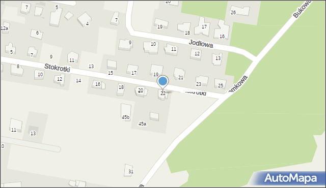 Dobra, Stokrotki, 22, mapa Dobra