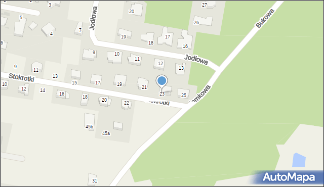 Dobra, Stokrotki, 23, mapa Dobra