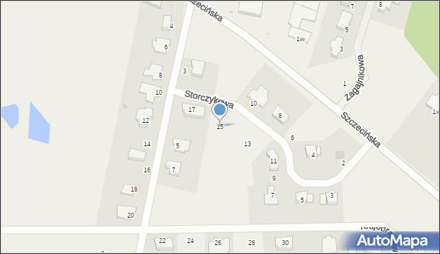 Dobra, Storczykowa, 15, mapa Dobra