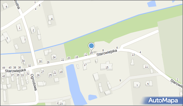 Dobra, Starowiejska, 10, mapa Dobra