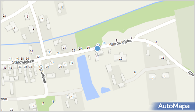 Dobra, Starowiejska, 17, mapa Dobra