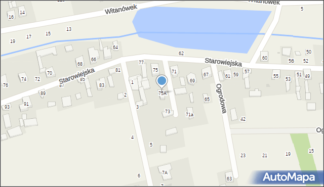 Dobra, Starowiejska, 75A, mapa Dobra