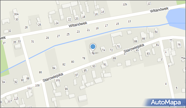 Dobra, Starowiejska, 76, mapa Dobra
