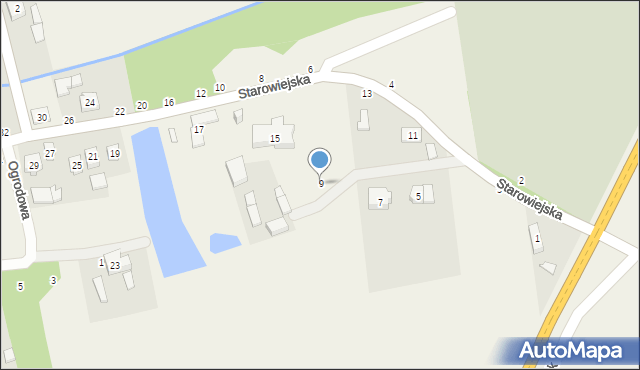 Dobra, Starowiejska, 9, mapa Dobra