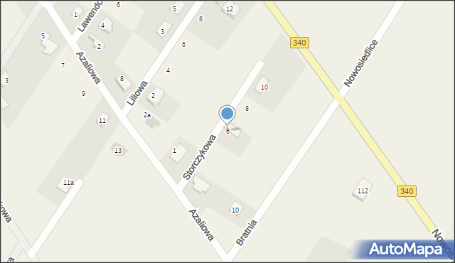 Dobroszyce, Storczykowa, 6, mapa Dobroszyce