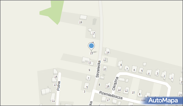 Dobroszyce, Strzelecka, 13, mapa Dobroszyce