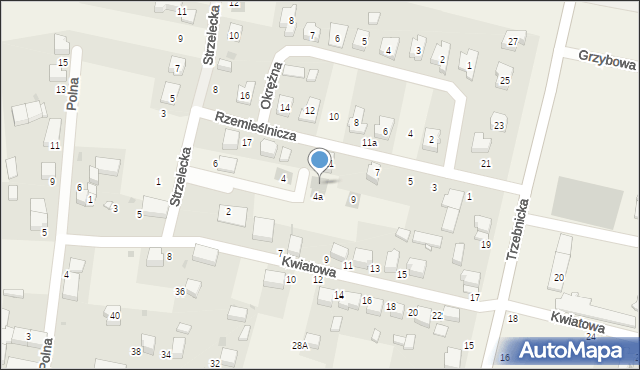 Dobroszyce, Strzelecka, 4b, mapa Dobroszyce