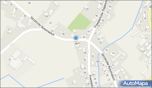 Dobrzeń Wielki, Strzelców Bytomskich, 19b, mapa Dobrzeń Wielki