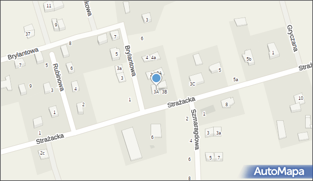 Dobrzewino, Strażacka, 3A, mapa Dobrzewino