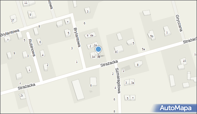 Dobrzewino, Strażacka, 3B, mapa Dobrzewino