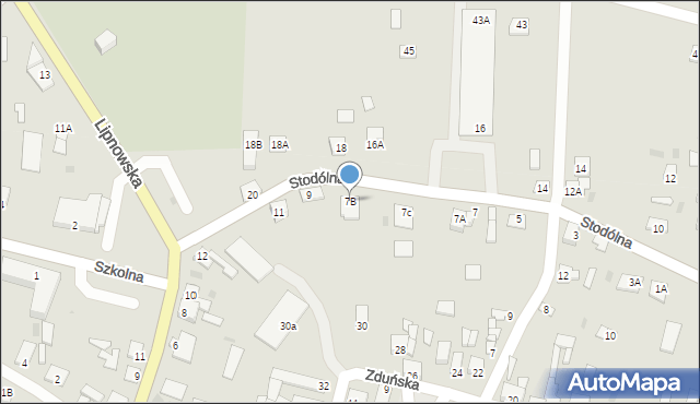 Dobrzyń nad Wisłą, Stodólna, 7B, mapa Dobrzyń nad Wisłą