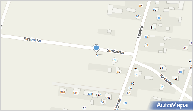 Dobrzyniewo Duże, Strażacka, 3, mapa Dobrzyniewo Duże