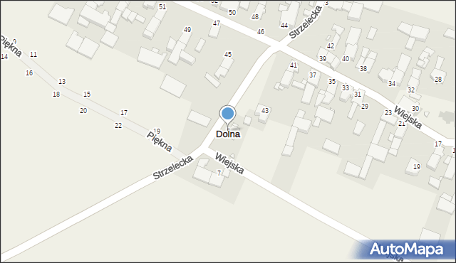 Dolna, Strzelecka, 5, mapa Dolna