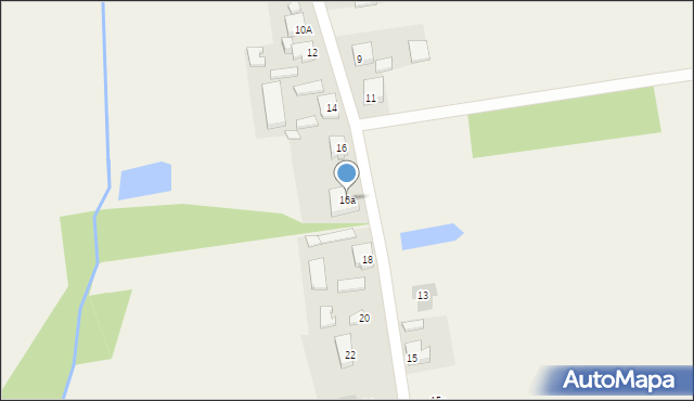 Domaniewice, Stara Wieś, 16a, mapa Domaniewice
