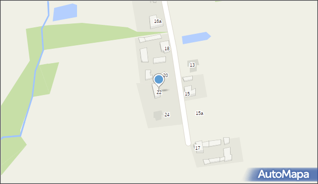 Domaniewice, Stara Wieś, 22, mapa Domaniewice