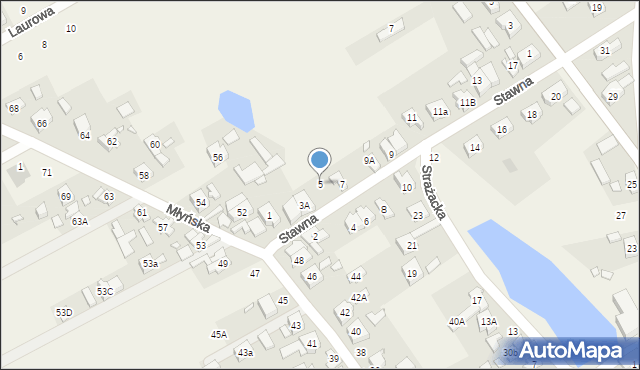 Dopiewo, Stawna, 5, mapa Dopiewo