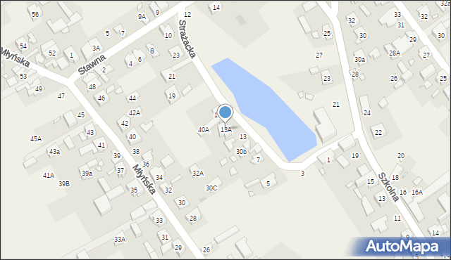 Dopiewo, Strażacka, 13A, mapa Dopiewo