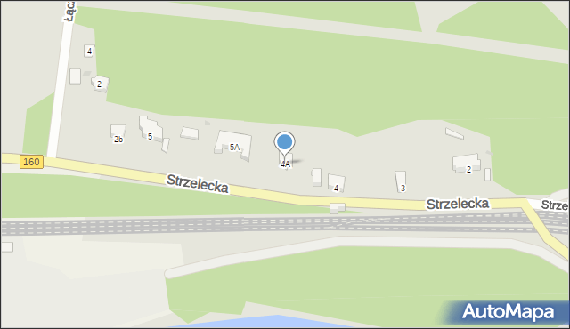 Drezdenko, Strzelecka, 4A, mapa Drezdenko