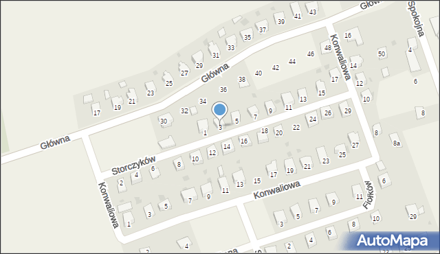 Drogomyśl, Storczyków, 3, mapa Drogomyśl