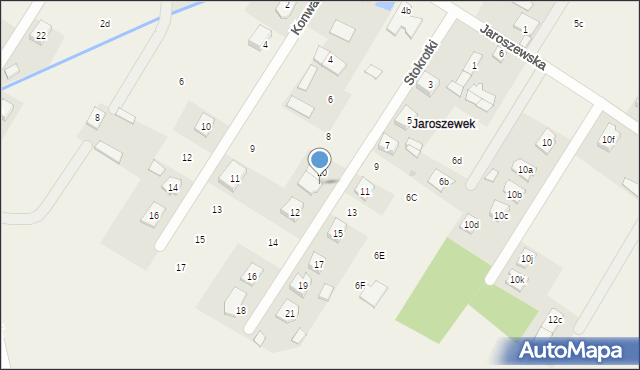 Duczki, Stokrotki, 10a, mapa Duczki