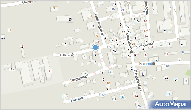 Dynów, Strażacka, 2, mapa Dynów