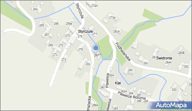 Dzianisz, Strażacka, 3, mapa Dzianisz