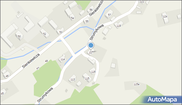 Dziećmorowice, Strumykowa, 117, mapa Dziećmorowice