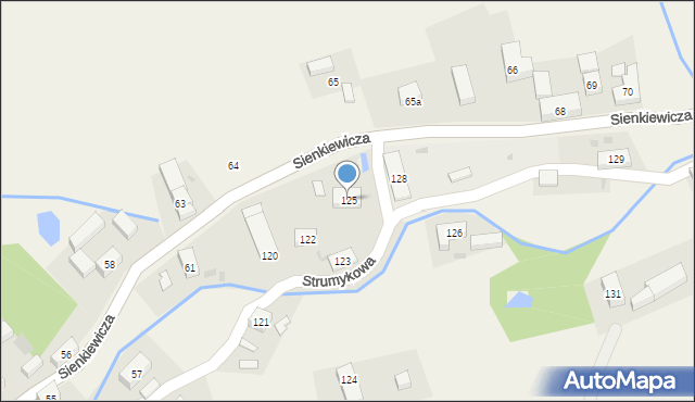 Dziećmorowice, Strumykowa, 125, mapa Dziećmorowice