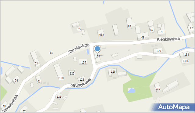 Dziećmorowice, Strumykowa, 128, mapa Dziećmorowice