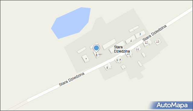 Dziedzice, Stara Dziedzina, 6, mapa Dziedzice