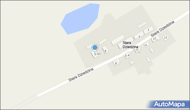 Dziedzice, Stara Dziedzina, 7, mapa Dziedzice