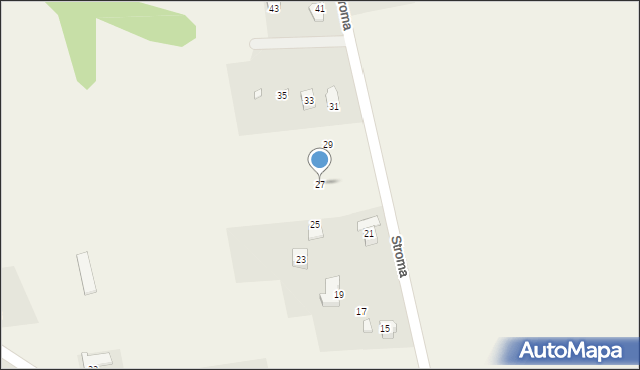 Dzięgielów, Stroma, 27, mapa Dzięgielów