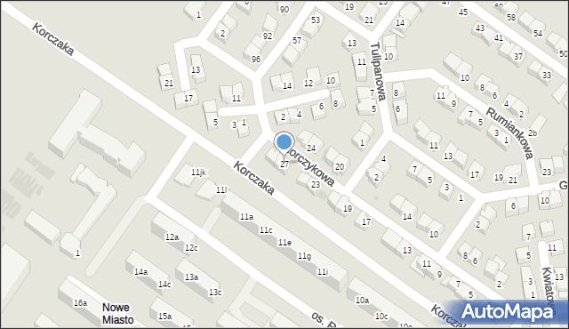 Dzierżoniów, Storczykowa, 27, mapa Dzierżoniów