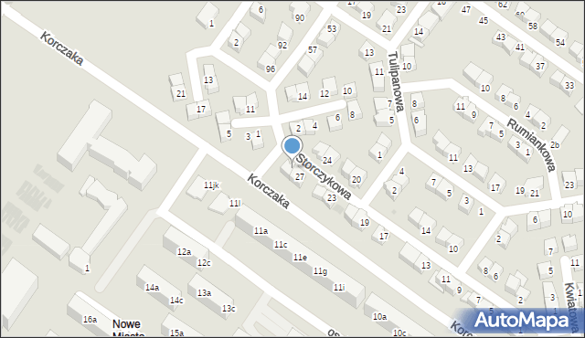 Dzierżoniów, Storczykowa, 29, mapa Dzierżoniów