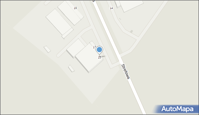 Dzierżoniów, Strefowa, 15, mapa Dzierżoniów