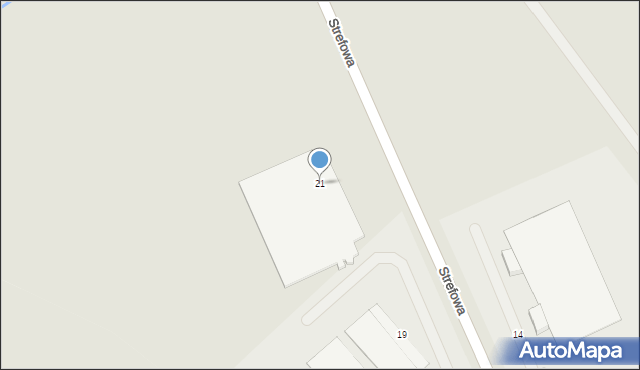 Dzierżoniów, Strefowa, 21, mapa Dzierżoniów