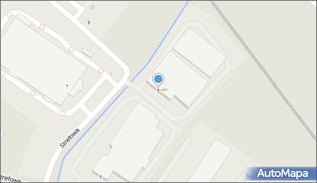 Dzierżoniów, Strefowa, 5, mapa Dzierżoniów