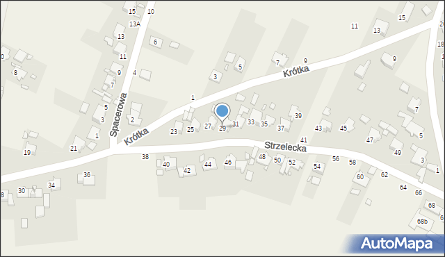 Dziewkowice, Strzelecka, 29, mapa Dziewkowice