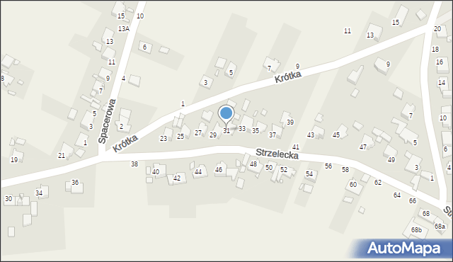 Dziewkowice, Strzelecka, 31, mapa Dziewkowice