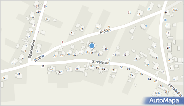Dziewkowice, Strzelecka, 35, mapa Dziewkowice