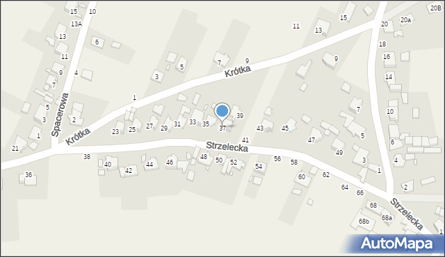 Dziewkowice, Strzelecka, 37, mapa Dziewkowice