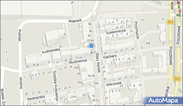 Elbląg, Stary Rynek, 60, mapa Elbląga