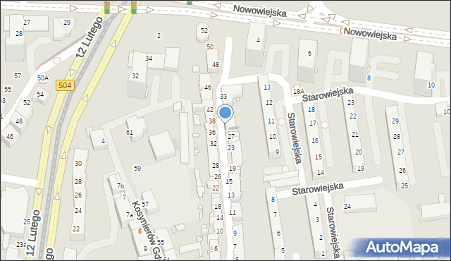 Elbląg, Struga Andrzeja, 29, mapa Elbląga